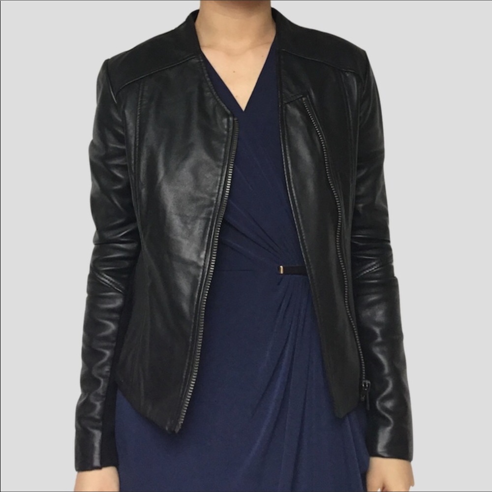 New Genuine Sheep Leather 100% Cotton Jacket
